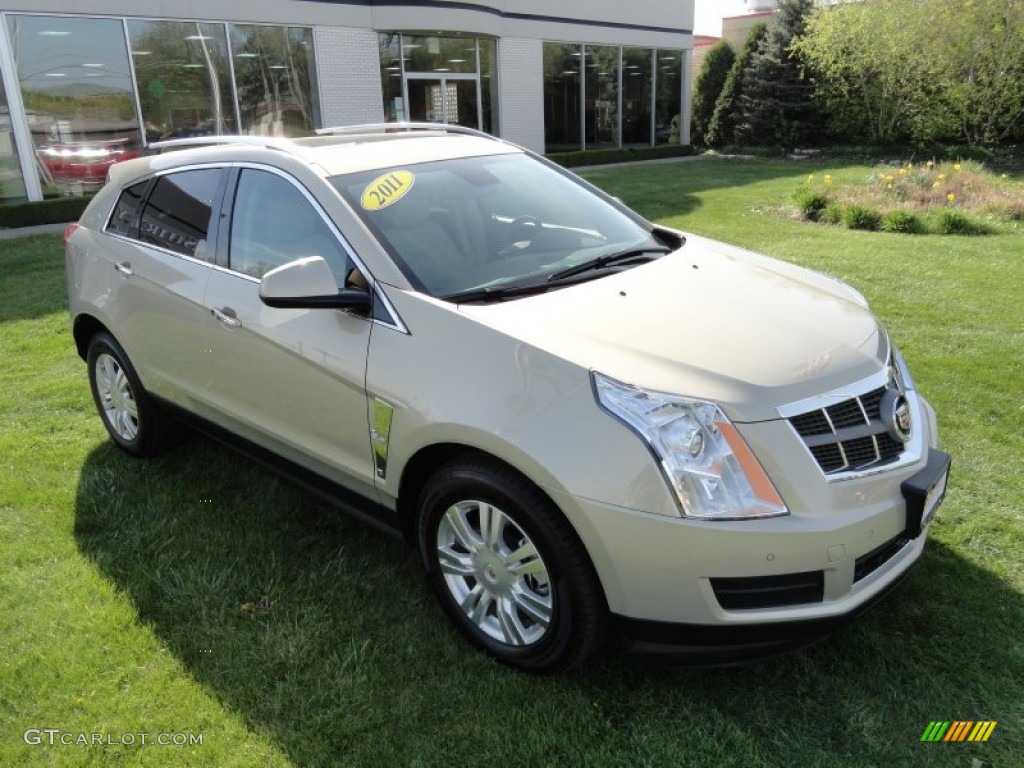 2011 SRX 4 V6 AWD - Gold Mist Metallic / Shale/Brownstone photo #7