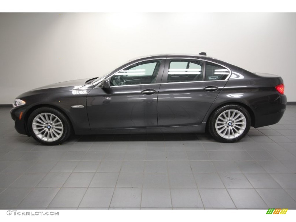 2011 5 Series 535i Sedan - Dark Graphite Metallic / Black photo #2