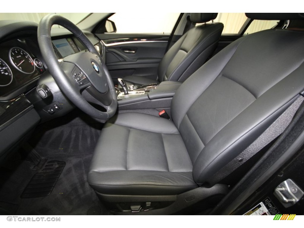 2011 5 Series 535i Sedan - Dark Graphite Metallic / Black photo #3