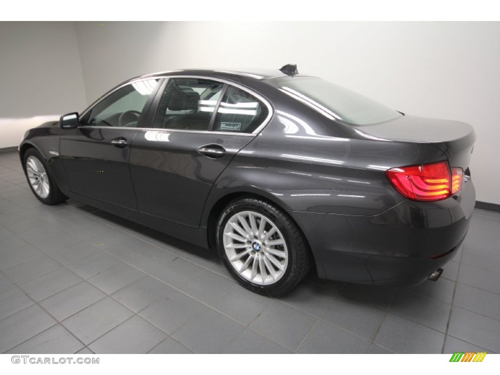 2011 5 Series 535i Sedan - Dark Graphite Metallic / Black photo #5