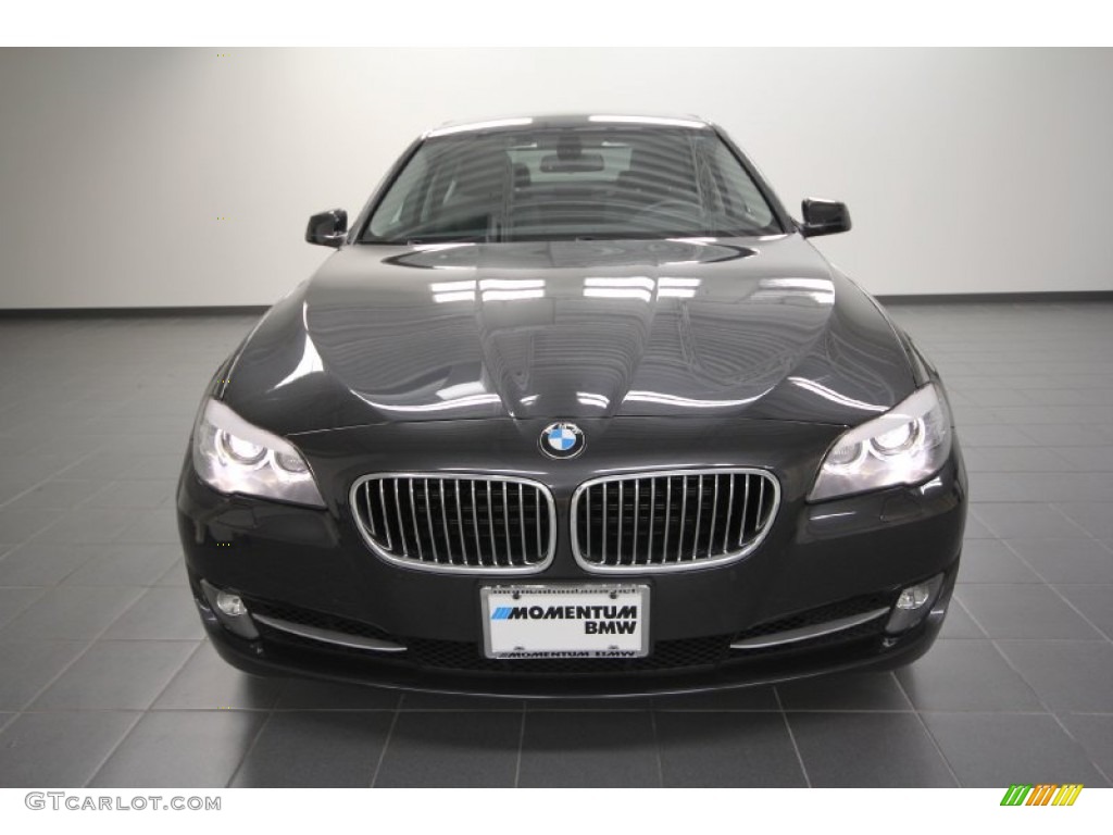 2011 5 Series 535i Sedan - Dark Graphite Metallic / Black photo #6