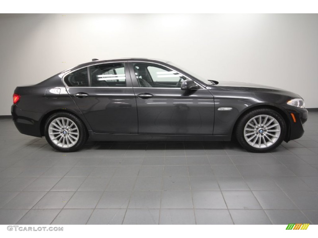 2011 5 Series 535i Sedan - Dark Graphite Metallic / Black photo #7