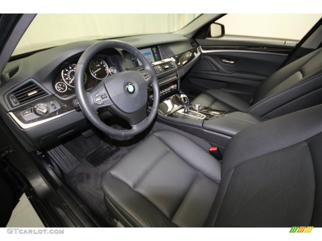 2011 5 Series 535i Sedan - Dark Graphite Metallic / Black photo #15