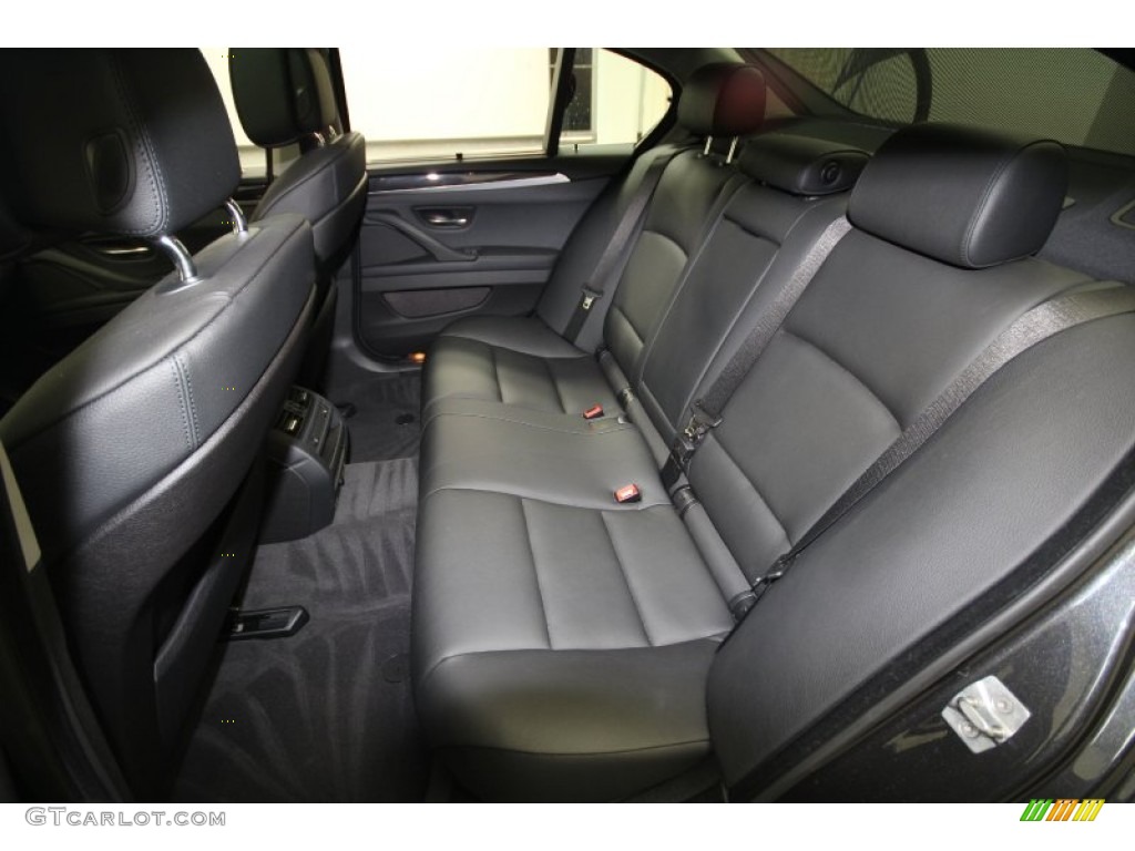 2011 5 Series 535i Sedan - Dark Graphite Metallic / Black photo #16