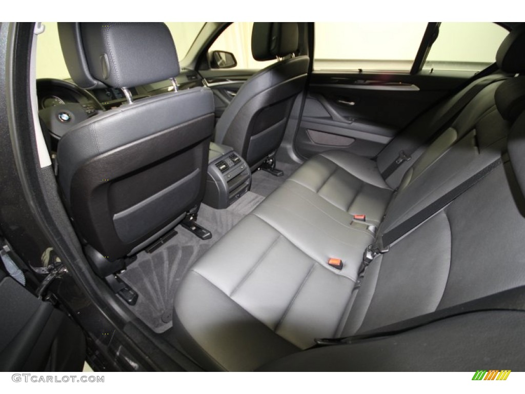 2011 5 Series 535i Sedan - Dark Graphite Metallic / Black photo #33