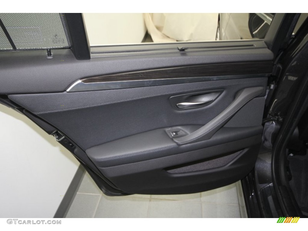 2011 5 Series 535i Sedan - Dark Graphite Metallic / Black photo #34