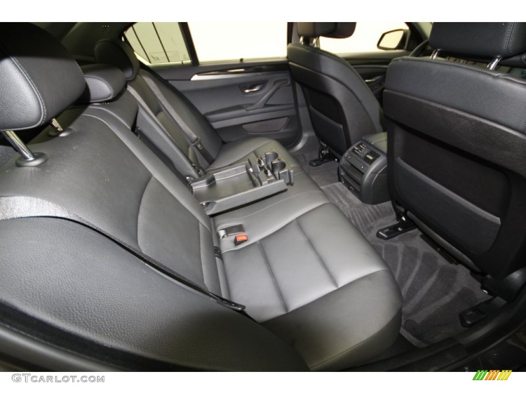 2011 5 Series 535i Sedan - Dark Graphite Metallic / Black photo #39