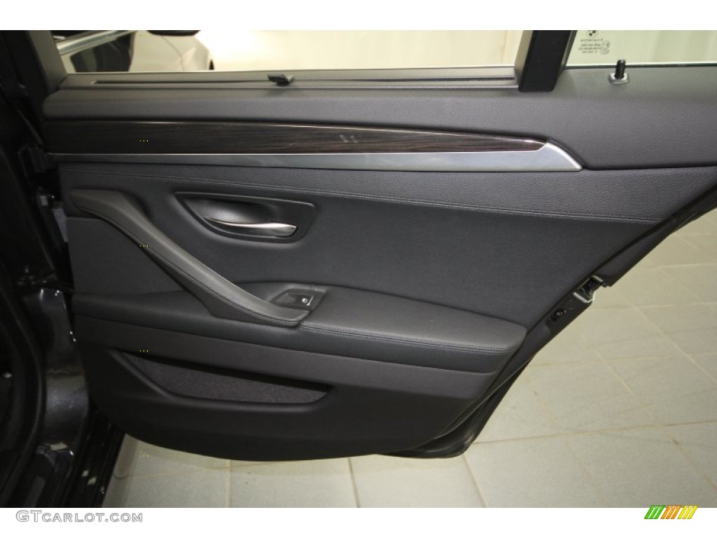 2011 5 Series 535i Sedan - Dark Graphite Metallic / Black photo #40