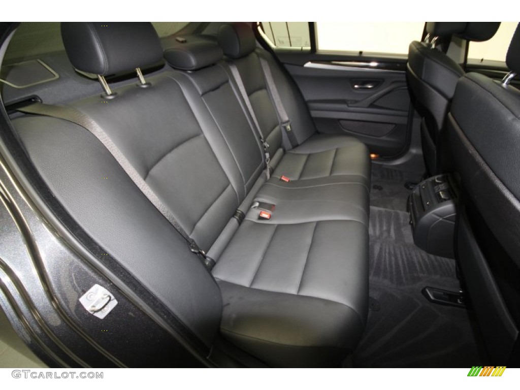 2011 5 Series 535i Sedan - Dark Graphite Metallic / Black photo #41