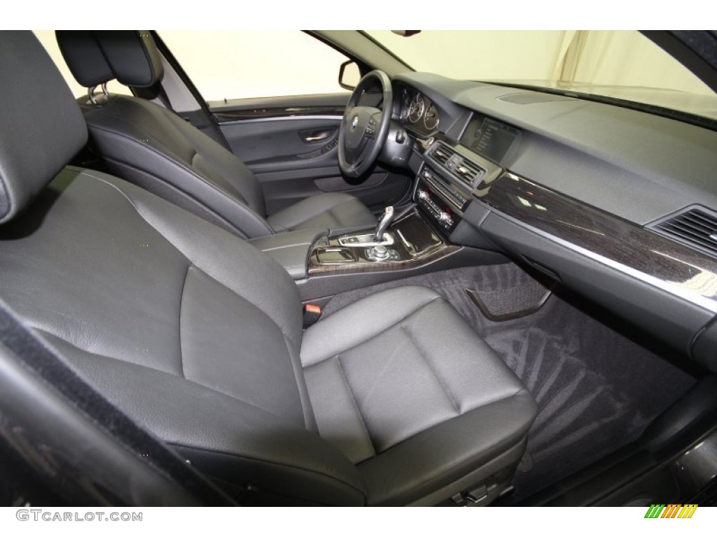 2011 5 Series 535i Sedan - Dark Graphite Metallic / Black photo #42