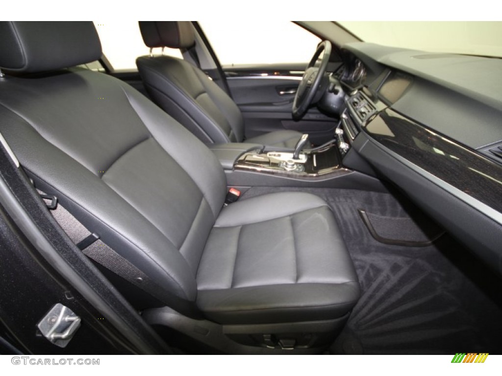 2011 5 Series 535i Sedan - Dark Graphite Metallic / Black photo #45
