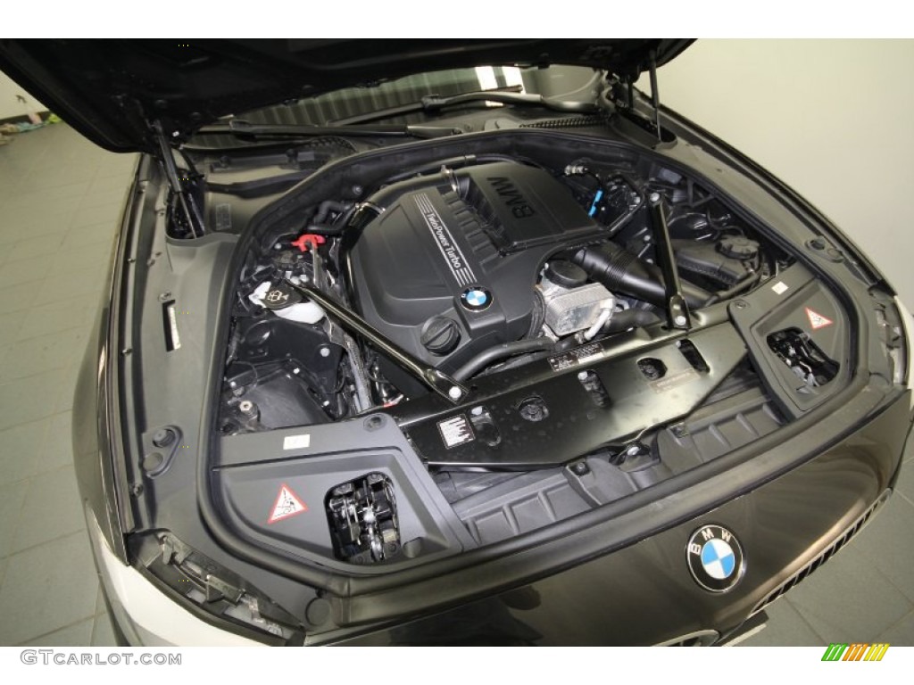 2011 5 Series 535i Sedan - Dark Graphite Metallic / Black photo #46