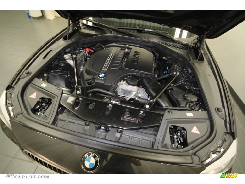 2011 5 Series 535i Sedan - Dark Graphite Metallic / Black photo #47