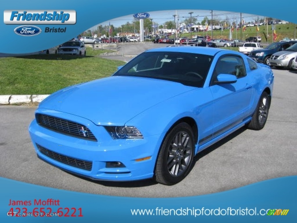 2013 Mustang V6 Mustang Club of America Edition Coupe - Grabber Blue / Charcoal Black photo #2