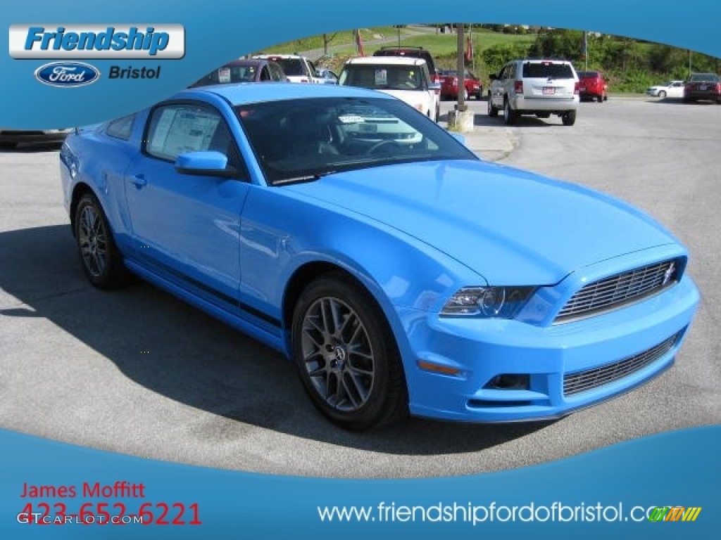 2013 Mustang V6 Mustang Club of America Edition Coupe - Grabber Blue / Charcoal Black photo #4