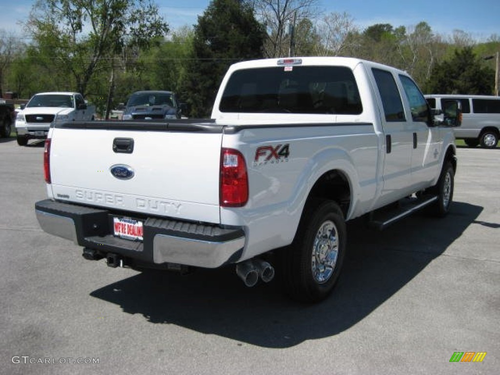 2012 F250 Super Duty XLT Crew Cab 4x4 - Oxford White / Steel photo #6