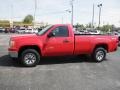 2010 Fire Red GMC Sierra 1500 Regular Cab 4x4  photo #4