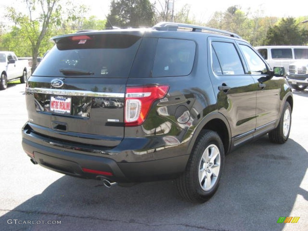 2013 Explorer 4WD - Tuxedo Black Metallic / Medium Light Stone photo #6