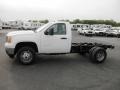 2012 Summit White GMC Sierra 3500HD Regular Cab 4x4 Dually Chassis  photo #4