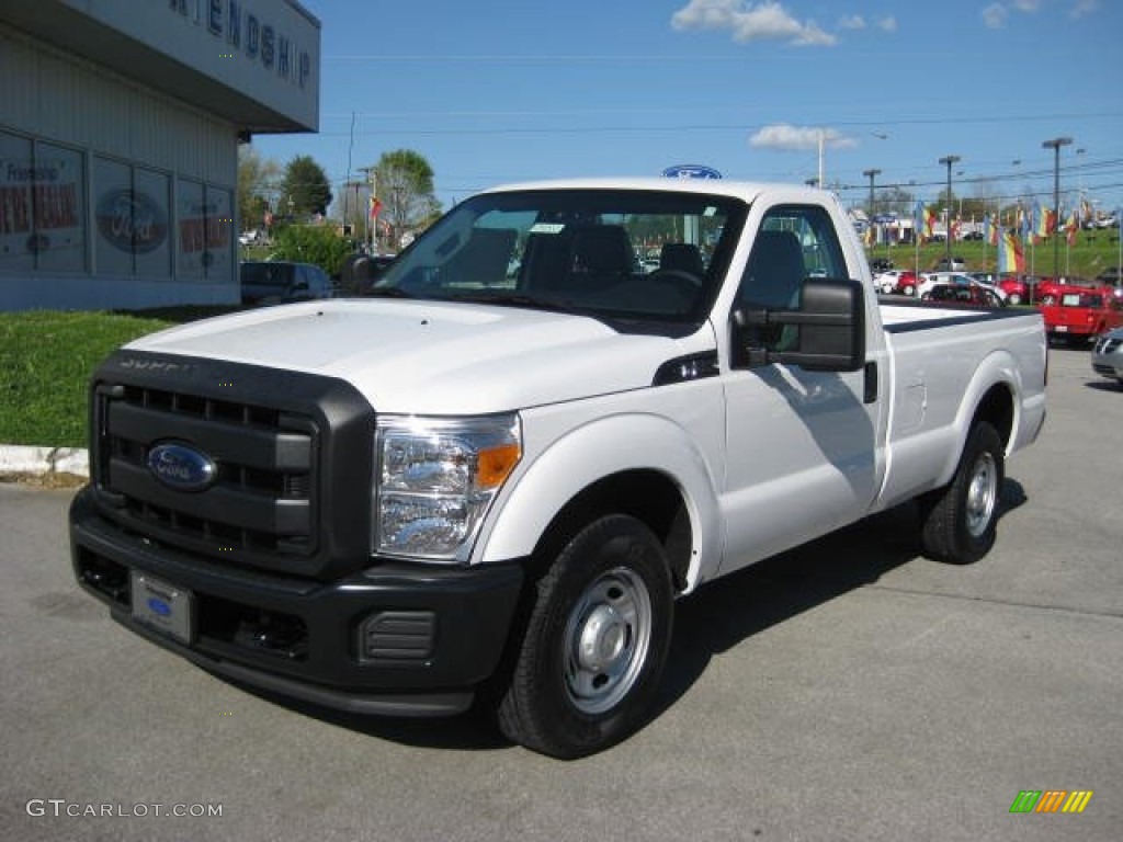 2012 F250 Super Duty XL Regular Cab - Oxford White / Steel photo #2