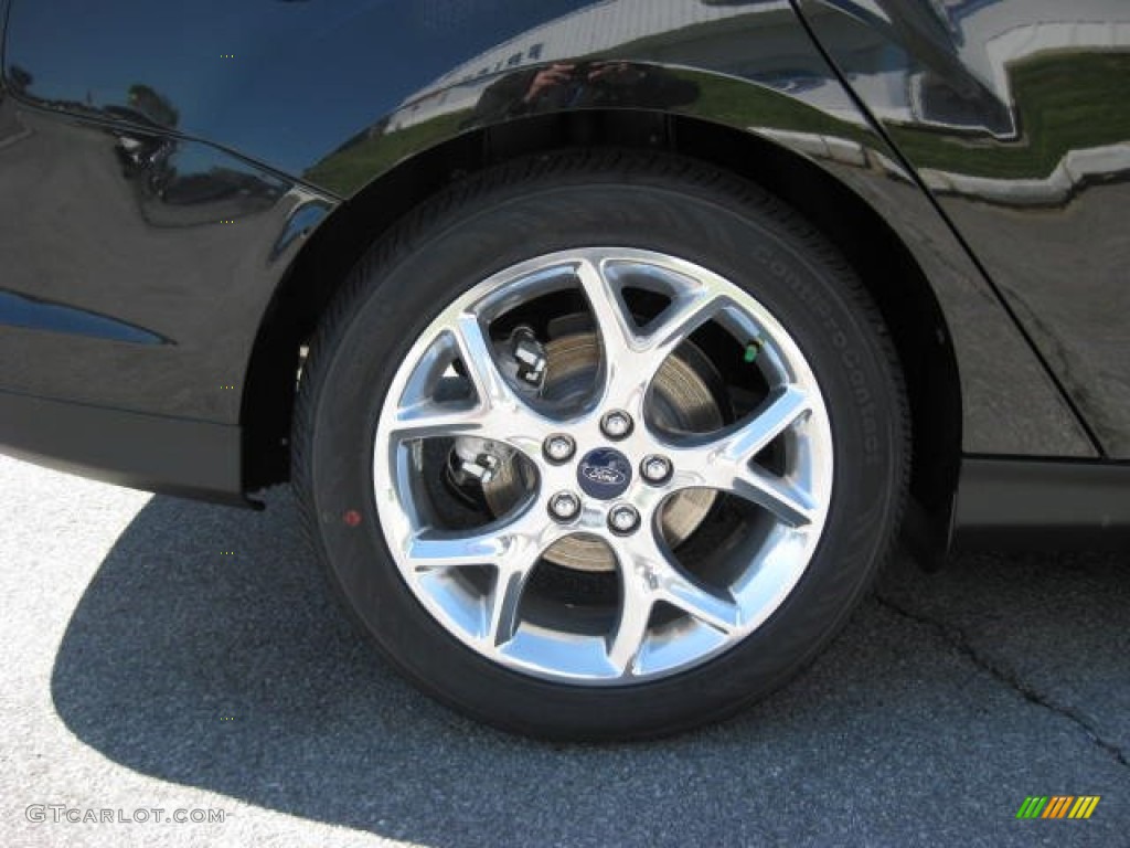 2012 Focus SEL Sedan - Tuxedo Black Metallic / Charcoal Black photo #10