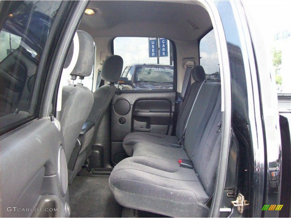 2005 Ram 1500 SLT Quad Cab 4x4 - Black / Dark Slate Gray photo #6