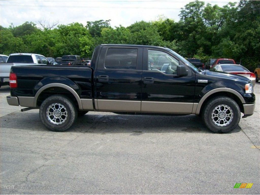 2006 F150 Lariat SuperCrew - Black / Tan photo #2