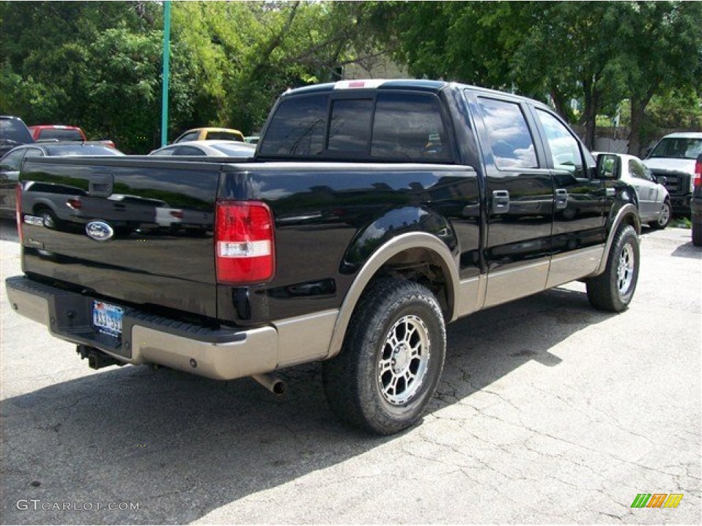 2006 F150 Lariat SuperCrew - Black / Tan photo #3