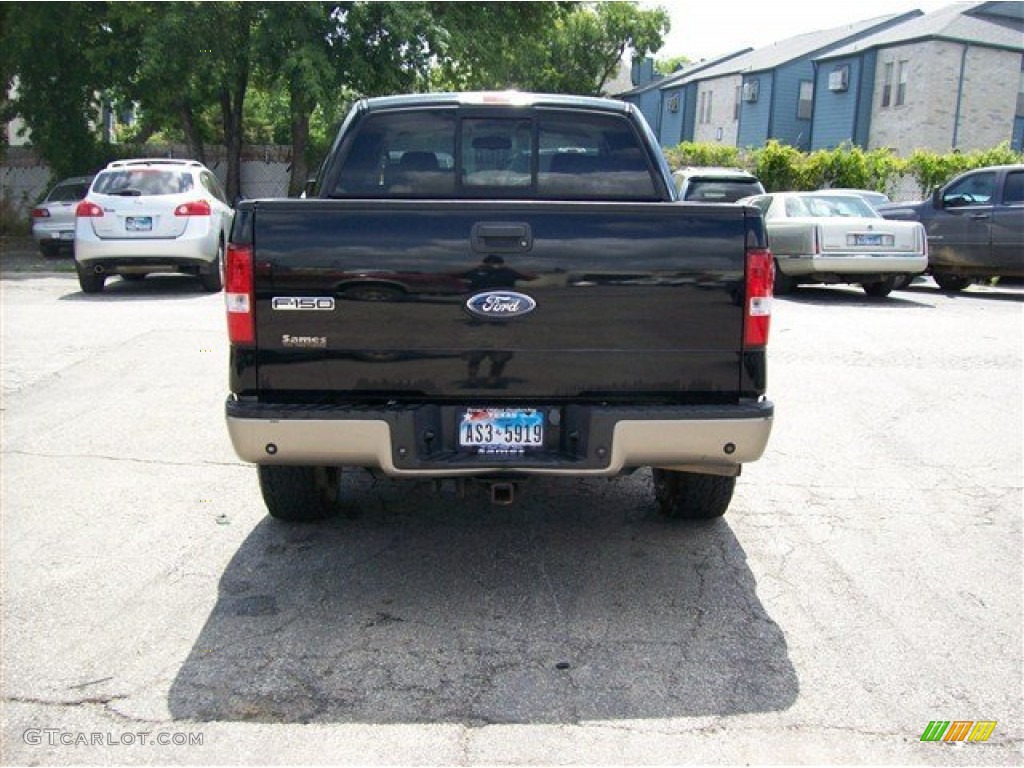 2006 F150 Lariat SuperCrew - Black / Tan photo #4