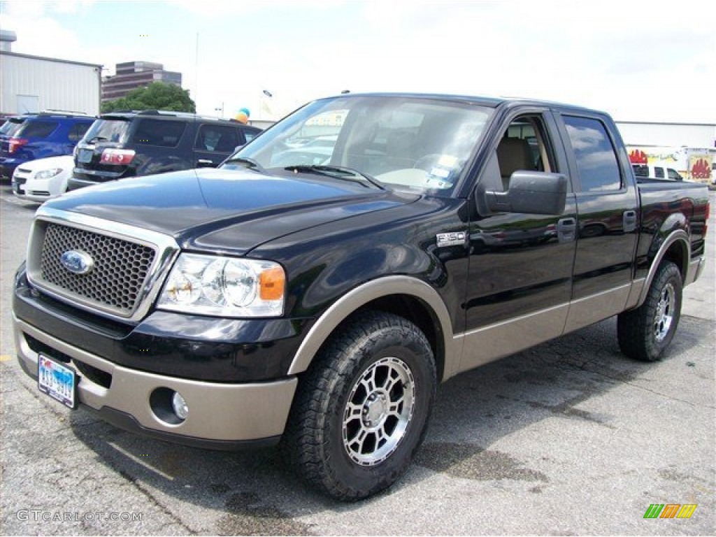 2006 F150 Lariat SuperCrew - Black / Tan photo #17