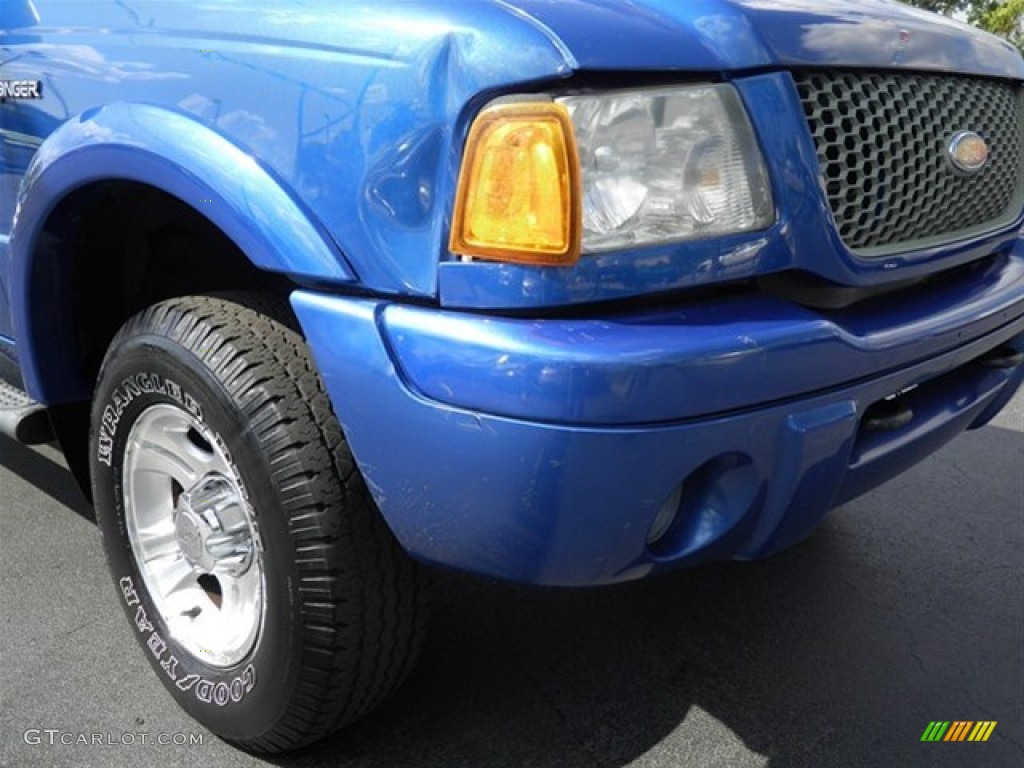 2001 Ranger Edge SuperCab - Bright Island Blue Metallic / Dark Graphite photo #2