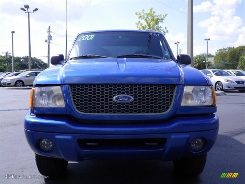 2001 Ranger Edge SuperCab - Bright Island Blue Metallic / Dark Graphite photo #3