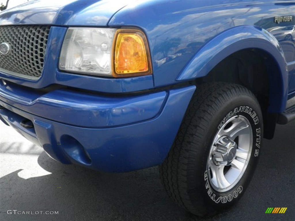 2001 Ranger Edge SuperCab - Bright Island Blue Metallic / Dark Graphite photo #4