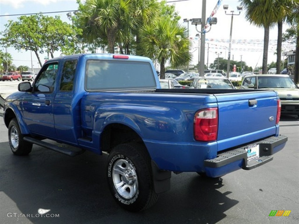 2001 Ranger Edge SuperCab - Bright Island Blue Metallic / Dark Graphite photo #7