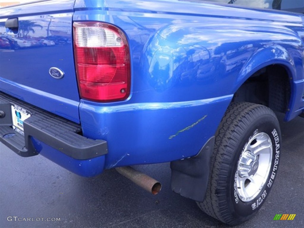 2001 Ranger Edge SuperCab - Bright Island Blue Metallic / Dark Graphite photo #10