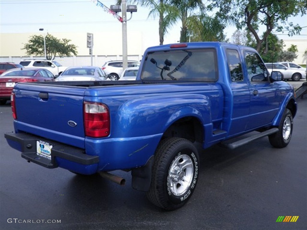 2001 Ranger Edge SuperCab - Bright Island Blue Metallic / Dark Graphite photo #11