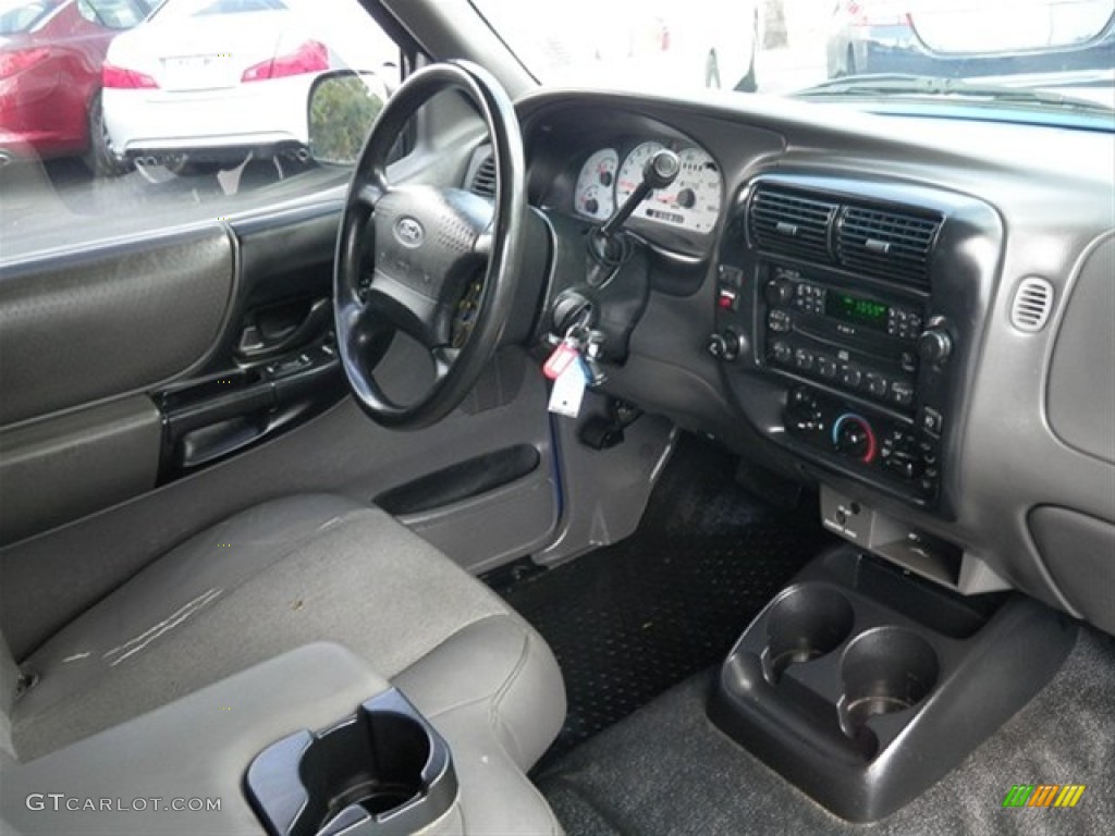 2001 Ranger Edge SuperCab - Bright Island Blue Metallic / Dark Graphite photo #13