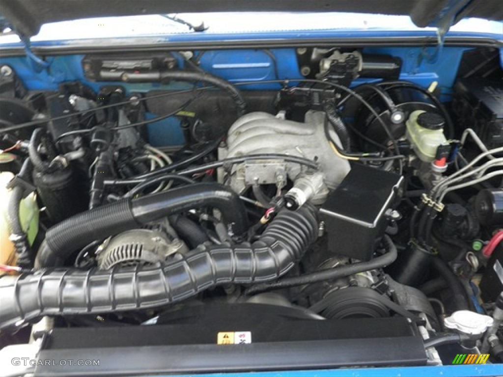 2001 Ranger Edge SuperCab - Bright Island Blue Metallic / Dark Graphite photo #21