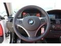Coral Red/Black Dakota Leather 2011 BMW 3 Series 335i xDrive Coupe Steering Wheel