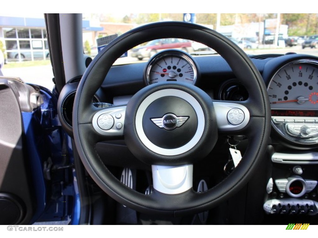 2008 Cooper S Hardtop - Lightning Blue Metallic / Blue/Carbon Black photo #14