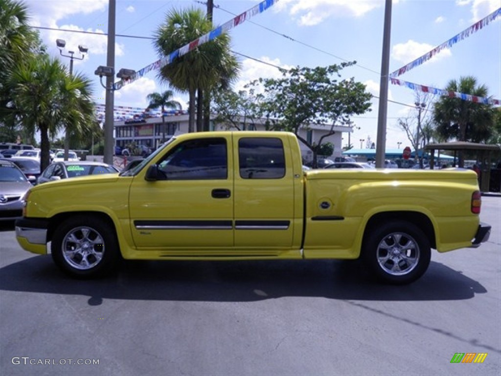 2003 Silverado 1500 LS Extended Cab - Wheatland Yellow / Dark Charcoal photo #6