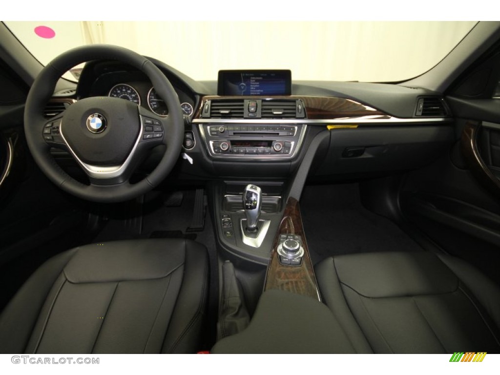 2012 BMW 3 Series 335i Sedan Black Dashboard Photo #63801346