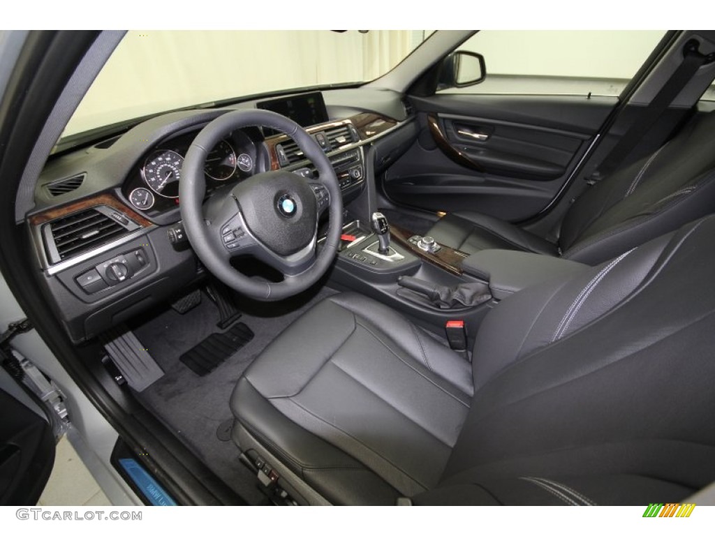 Black Interior 2012 BMW 3 Series 335i Sedan Photo #63801408