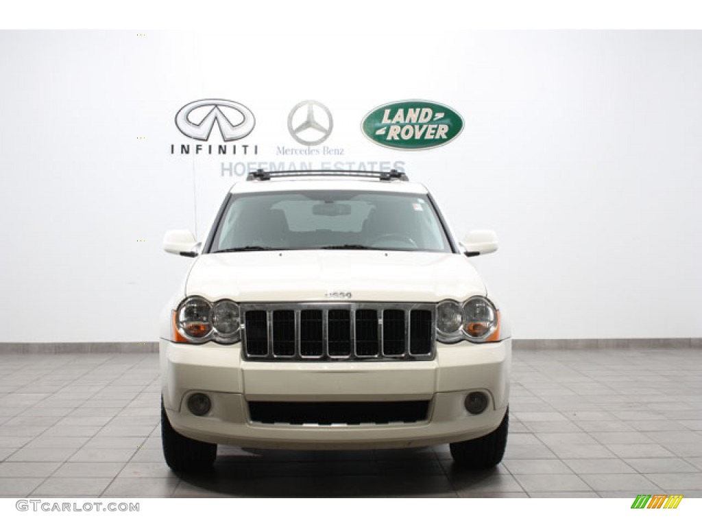 2008 Grand Cherokee Limited 4x4 - Stone White / Dark Slate Gray/Light Graystone photo #3