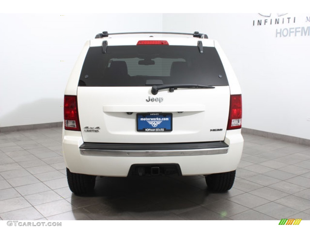 2008 Grand Cherokee Limited 4x4 - Stone White / Dark Slate Gray/Light Graystone photo #4