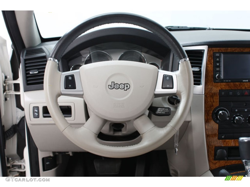 2008 Grand Cherokee Limited 4x4 - Stone White / Dark Slate Gray/Light Graystone photo #7