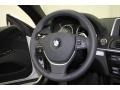 Black Nappa Leather 2012 BMW 6 Series 640i Convertible Steering Wheel