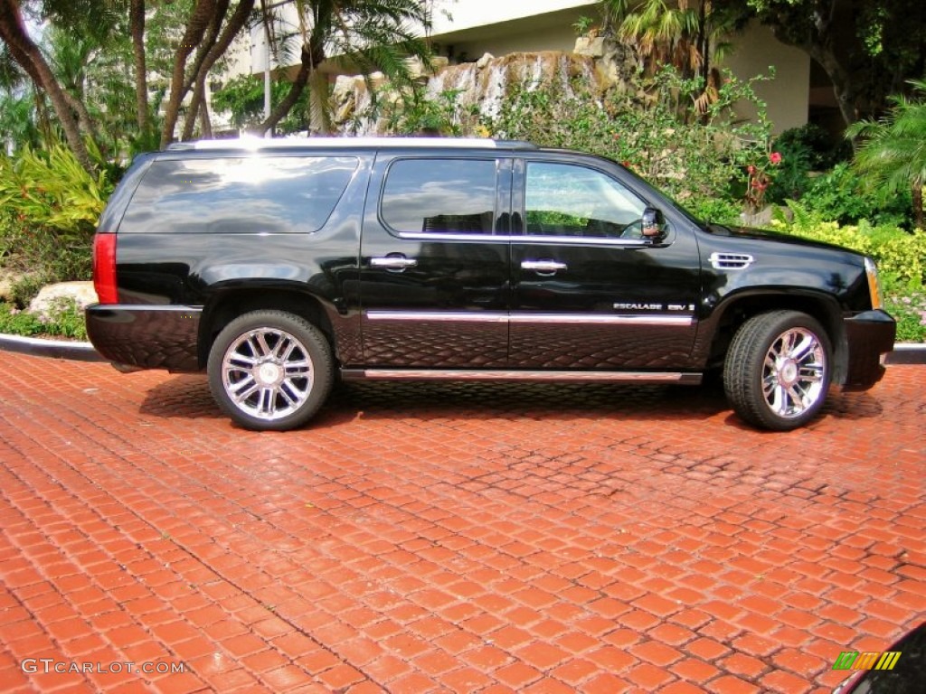 Black Raven 2008 Cadillac Escalade ESV Platinum AWD Exterior Photo #63802713