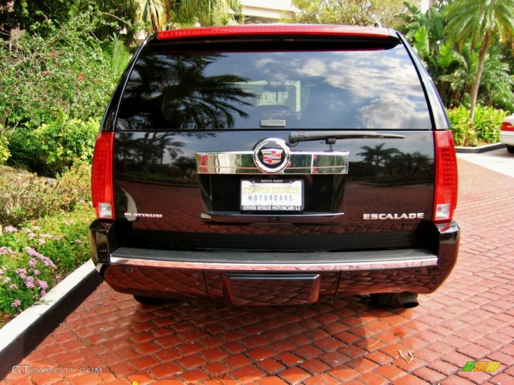 2008 Escalade ESV Platinum AWD - Black Raven / Cocoa/Very Light Linen photo #8