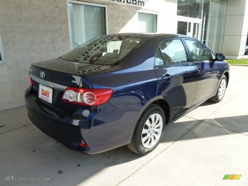 2012 Corolla LE - Nautical Blue Metallic / Bisque photo #2